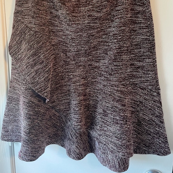 Loft Tweed Ruffle skirt plum - Picture 2 of 3